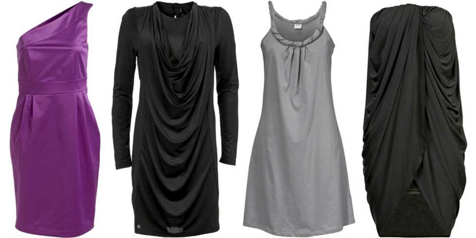 FRA VENSTRE: Ellos (kr 299), Vero Moda (kr 260), Esprit (kr 499), Cubus (kr 249). FRA VENSTRE: Ellos (kr 299), Vero Moda (kr 260), Esprit (kr 499), Cubus (kr 249).