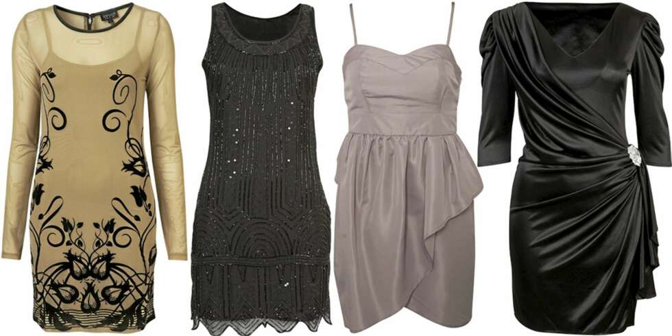 FRA VENSTRE: Topshop (kr 420), Bik Bok (kr 499), Only (kr 239), Bik Bok (kr 349). FRA VENSTRE: Topshop (kr 420), Bik Bok (kr 499), Only (kr 239), Bik Bok (kr 349).