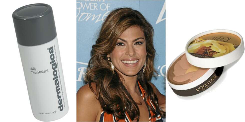 FRA VENSTRE: Dermalogica Daily Microfoliant (kr 590 ), vakre Eva Mendes stråler, L'Occitane Peony (kr 298) FRA VENSTRE: Dermalogica Daily Microfoliant (kr 590 ), vakre Eva Mendes stråler, L'Occitane Peony (kr 298)