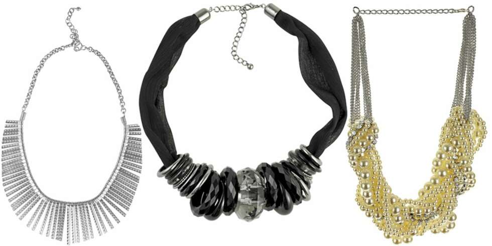 FRA VENSTRE: Indiska (kr 99), Cubus (kr 129), Topshop (kr 175). FRA VENSTRE: Indiska (kr 99), Cubus (kr 129), Topshop (kr 175).