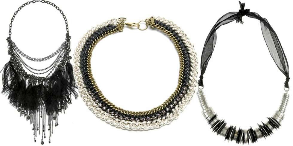 FRA VENSTRE: Warehouse (kr 375), Mango (kr 299), Topshop (kr 165). FRA VENSTRE: Warehouse (kr 375), Mango (kr 299), Topshop (kr 165).