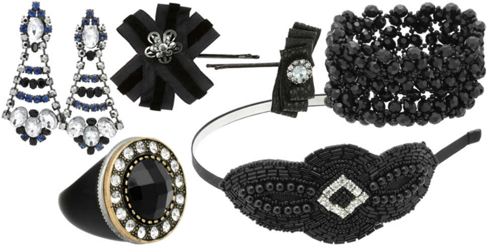 FRA VENSTRE: Øredobber fra Gina Tricot (kr 199), ring fra Bik Bok (kr 49), hårspenner fra Topshop (kr 85), hårbøyle fra Cecilie Melli (kr 150), armbånd fra JC (kr 79). FRA VENSTRE: Øredobber fra Gina Tricot (kr 199), ring fra Bik Bok (kr 49), hårspenner fra Topshop (kr 85), hårbøyle fra Cecilie Melli (kr 150), armbånd fra JC (kr 79).