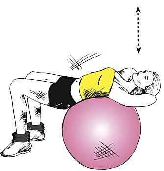 SITUPS: Bruk fitnessball eller bosuball. SITUPS: Bruk fitnessball eller bosuball.