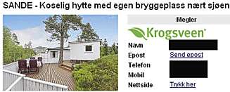 NORSK: Egen strandlinje, men liten hytte til 720.000 kroner. NORSK: Egen strandlinje, men liten hytte til 720.000 kroner.