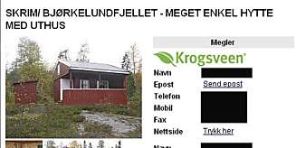NORSK: "Meget enkel" kaller megler denne hytta utenfor Kongsberg til 395.000 kroner. NORSK: "Meget enkel" kaller megler denne hytta utenfor Kongsberg til 395.000 kroner.