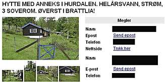 NORSK: For 995.000 kroner får du denne hytta på 60 kvadratmeter med anneks i Hurdal. NORSK: For 995.000 kroner får du denne hytta på 60 kvadratmeter med anneks i Hurdal.