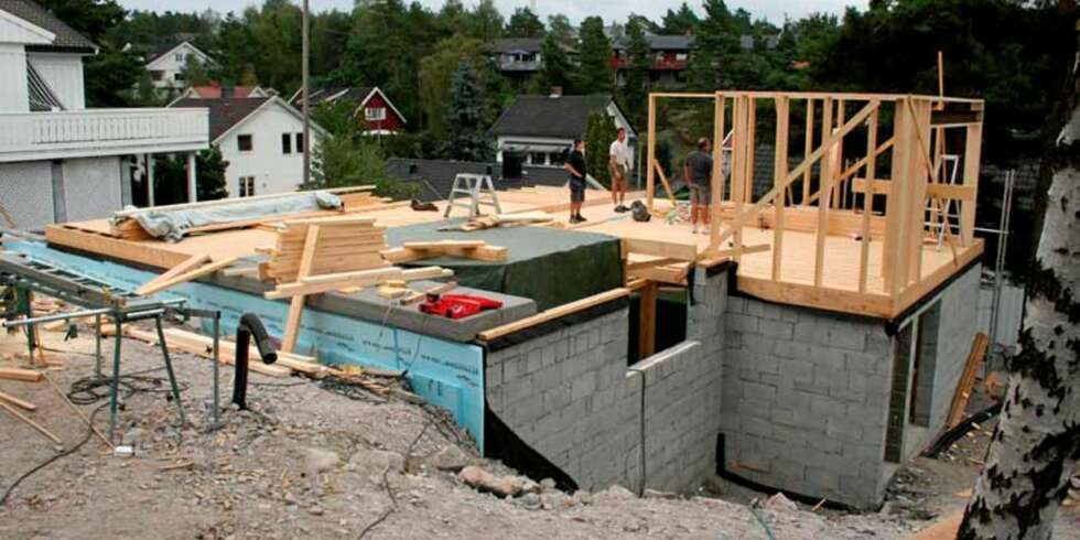 STRAMMER SEG TIL: Huset skyter i været og tvinger fram valget av styresystemer. STRAMMER SEG TIL: Huset skyter i været og tvinger fram valget av styresystemer.