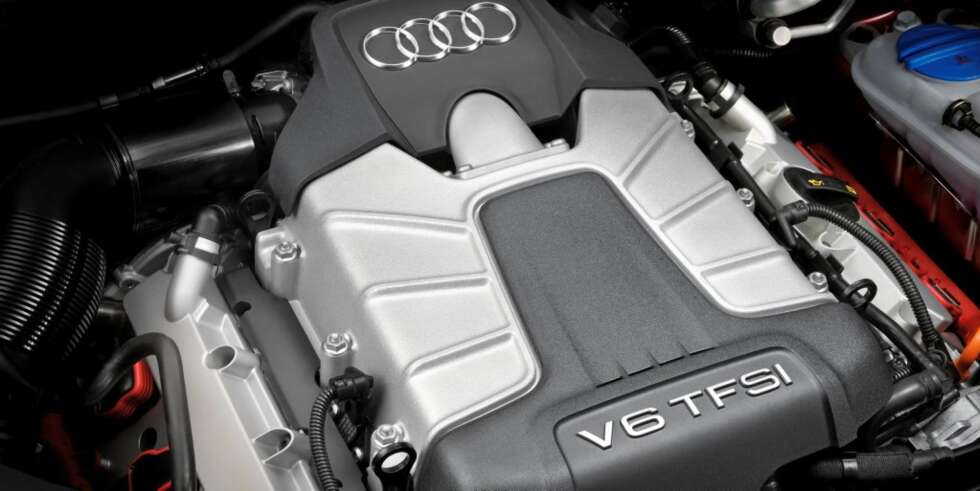 Den nyutviklede treliters V6-eren skal sette fart på Audis nyeste S-modell. Den nyutviklede treliters V6-eren skal sette fart på Audis nyeste S-modell.