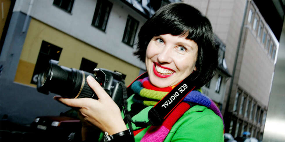Moteansvarlig i Det Nye, Vibeke Stiansen, på fotokurs. Moteansvarlig i Det Nye, Vibeke Stiansen, på fotokurs.