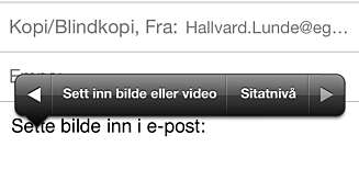 OMSIDER: Nå kan du endelig sette inn bilder i en e-post etter at du har begynt å skrive meldingen. OMSIDER: Nå kan du endelig sette inn bilder i en e-post etter at du har begynt å skrive meldingen.