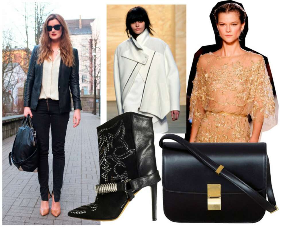 PÅ ØNSKELISTA: Isabel Marant Milwaukee boots ca. kr. 6.500, Celine Classic Box Bag ca. kr 20.000. Proenza Schouler-jakke har ikke kommet fra runway til butikk enda- men den får nok en heftig prislapp. Drømmekjøp med andre ord. PÅ ØNSKELISTA: Isabel Marant Milwaukee boots ca. kr. 6.500, Celine Classic Box Bag ca. kr 20.000. Proenza Schouler-jakke har ikke kommet fra runway til butikk enda- men den får nok en heftig prislapp. Drømmekjøp med andre ord.