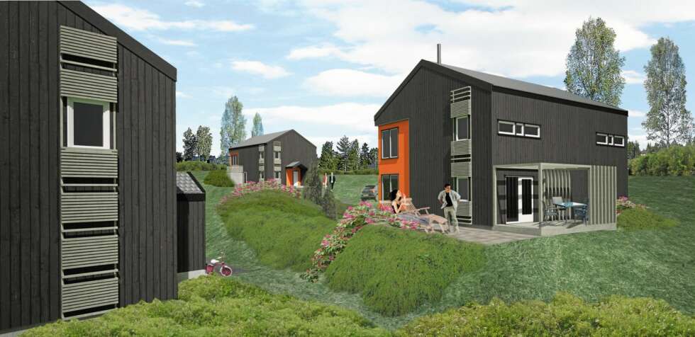 HUS FOR FREMTIDEN: Block Watne bygger en rekke spennende passivhus i ferdighusfeltet Kruttverket i Nittedal. Dette er hus som følger opp regjeringens ønske om at alle nye hus skal oppfylle den såkalte passivhusstandarden. HUS FOR FREMTIDEN: Block Watne bygger en rekke spennende passivhus i ferdighusfeltet Kruttverket i Nittedal. Dette er hus som følger opp regjeringens ønske om at alle nye hus skal oppfylle den såkalte passivhusstandarden.
