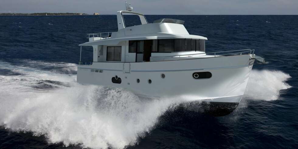 IPS-TRAWLER: Dette blir den første IPS-baserte modellen i denne serien, som nå spenner fra 34 til 52 fot. FOTO: Beneteau IPS-TRAWLER: Dette blir den første IPS-baserte modellen i denne serien, som nå spenner fra 34 til 52 fot. FOTO: Beneteau