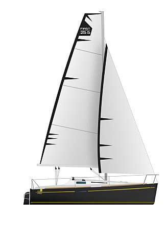 STORSELGER: Nye First 25 s har fått større rigg enn sin forgjenger. ILLUSTRASJON: Beneteau STORSELGER: Nye First 25 s har fått større rigg enn sin forgjenger. ILLUSTRASJON: Beneteau