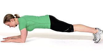 PLANKEN: Trener de indre magemusklene og korsryggen. PLANKEN: Trener de indre magemusklene og korsryggen.
