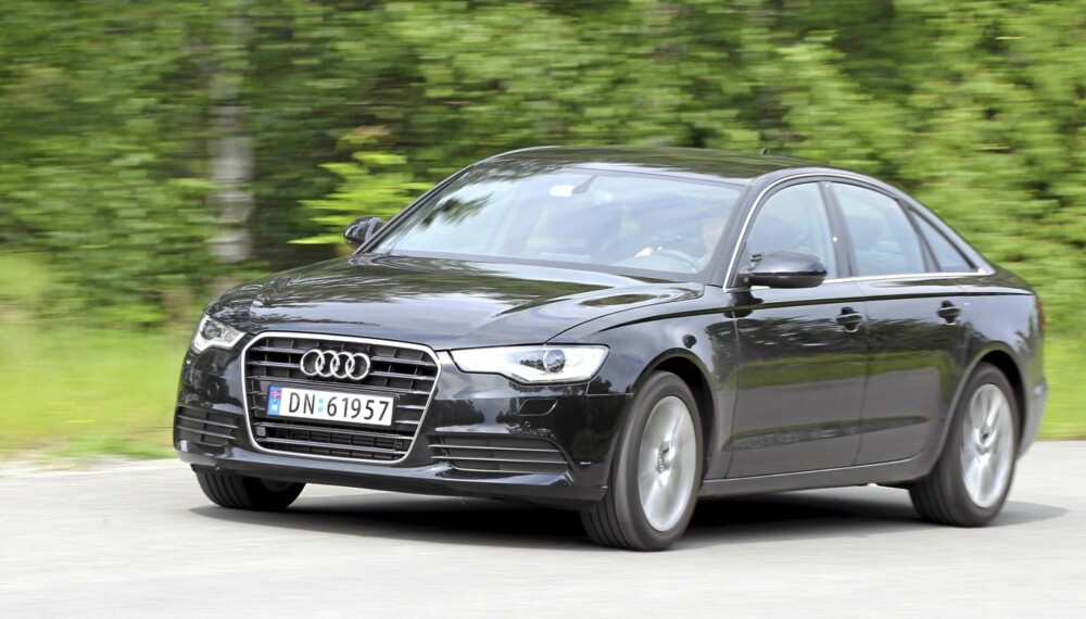 STIL: Audi A6 har den nødvendige storbil-pondusen både i egenskaper og utseende. STIL: Audi A6 har den nødvendige storbil-pondusen både i egenskaper og utseende.