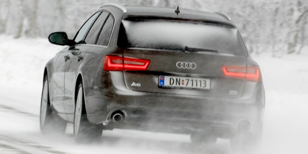 SPORTY: En A6 med det rette tilleggsutstyret er betydelig mer sportslig enn en E-klasse. SPORTY: En A6 med det rette tilleggsutstyret er betydelig mer sportslig enn en E-klasse.