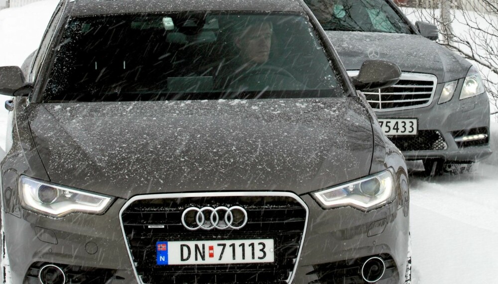 Test: Audi A6 3,0 TDI quattro S tronic Avant (204 hk) mot Mercedes-Benz E 250 CDI 4Matic 7G-Tronic Plus (204 hk). Foto: Egil Nordlien, HM Foto Test: Audi A6 3,0 TDI quattro S tronic Avant (204 hk) mot Mercedes-Benz E 250 CDI 4Matic 7G-Tronic Plus (204 hk). Foto: Egil Nordlien, HM Foto