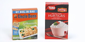 Toro/Ming hvit hurtigris - Uncle Bens fullkornsris Toro/Ming hvit hurtigris - Uncle Bens fullkornsris