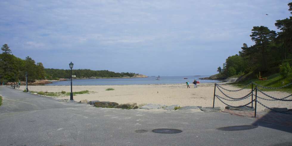 Denne stranden er gull verdt for en campingplass. Denne stranden er gull verdt for en campingplass.