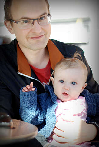 PAPPALYKKE: Pappa og Veronica. PAPPALYKKE: Pappa og Veronica.
