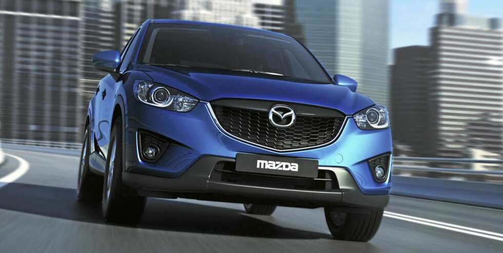 DESIGNLINJE: Utseendet til Mazda CX-5 viser hvordan fjeset til framtidige Mazda-modeller vil se ut. FOTO: Mazda DESIGNLINJE: Utseendet til Mazda CX-5 viser hvordan fjeset til framtidige Mazda-modeller vil se ut. FOTO: Mazda