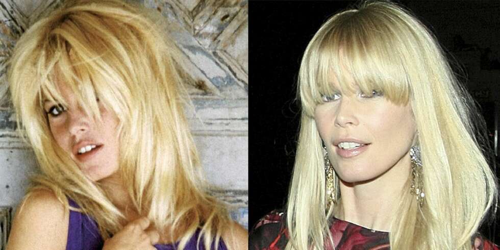 LIKE VAKRE: Claudia Sciffer har en slående likhet med 70-tallets store sexsymbol, Brigitte Bardot. LIKE VAKRE: Claudia Sciffer har en slående likhet med 70-tallets store sexsymbol, Brigitte Bardot.