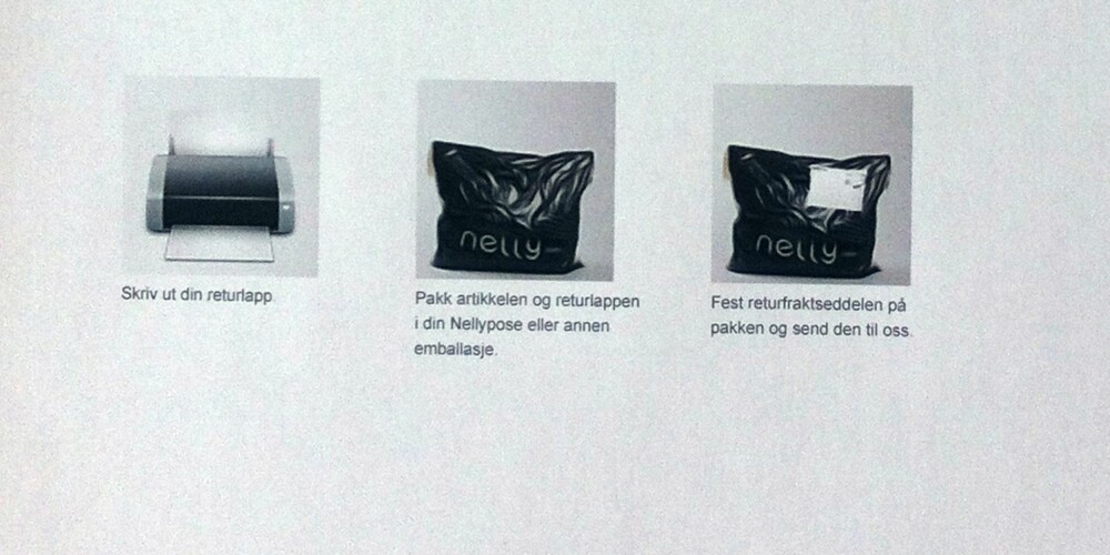 MÅ PRINTE: Det følger ikke med en egen returlapp sammen med varen, og du må derfor gå inn på nettsiden igjen for å printe og registrere returneringen før du kan returnere varen. MÅ PRINTE: Det følger ikke med en egen returlapp sammen med varen, og du må derfor gå inn på nettsiden igjen for å printe og registrere returneringen før du kan returnere varen.