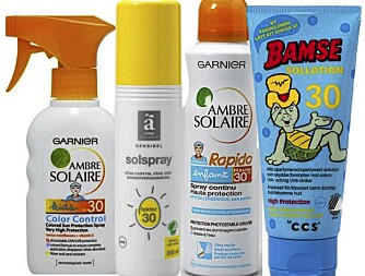 DÅRLIGST AV DE BESTE: Disse solkremene kommer bra ut i kvalitet, men er likevel midt på treet sammenliknet med de beste i testen. Bortsett fra CCS Bamse er disse derimot blant de billigste. DÅRLIGST AV DE BESTE: Disse solkremene kommer bra ut i kvalitet, men er likevel midt på treet sammenliknet med de beste i testen. Bortsett fra CCS Bamse er disse derimot blant de billigste.