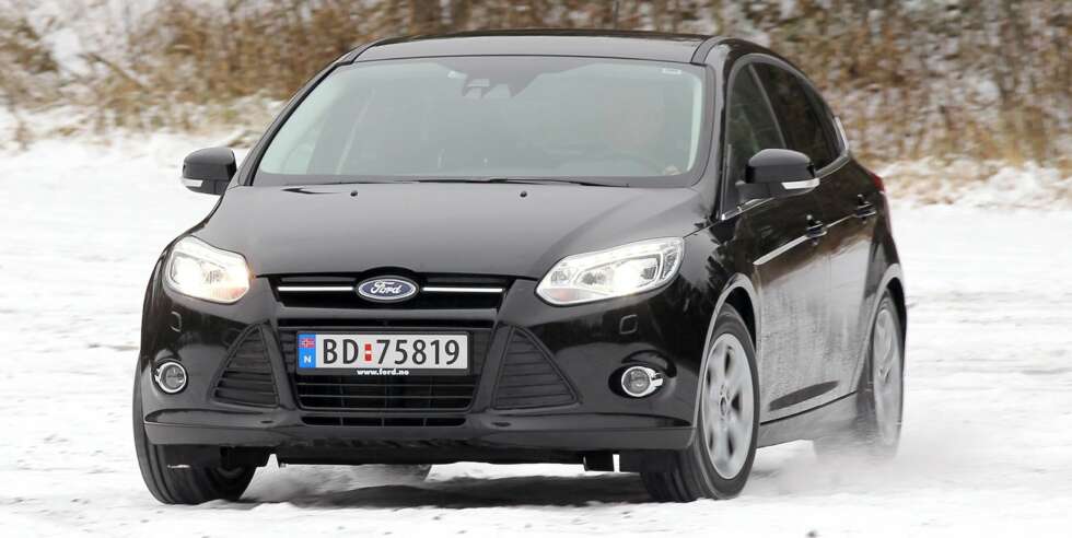 DUELLANT: Ford Focus 1,6 TDCi Titanium. FOTO: Petter Handeland DUELLANT: Ford Focus 1,6 TDCi Titanium. FOTO: Petter Handeland