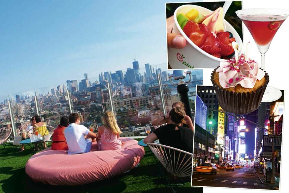 The Standard Hotel har byens kuleste rooftop-bar! Andre musts er is fra Pink Berry og naturligvis cupcakes fra Magnolia Bakery. The Standard Hotel har byens kuleste rooftop-bar! Andre musts er is fra Pink Berry og naturligvis cupcakes fra Magnolia Bakery.