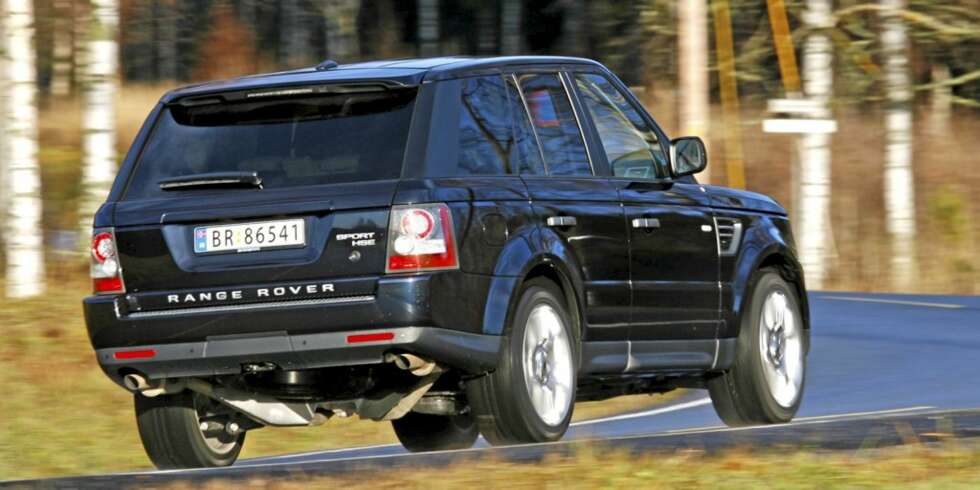 KRAFTIG KLUMP: Det er ingen fare for å forveksle Range Rover Sport med en annen bil. KRAFTIG KLUMP: Det er ingen fare for å forveksle Range Rover Sport med en annen bil.