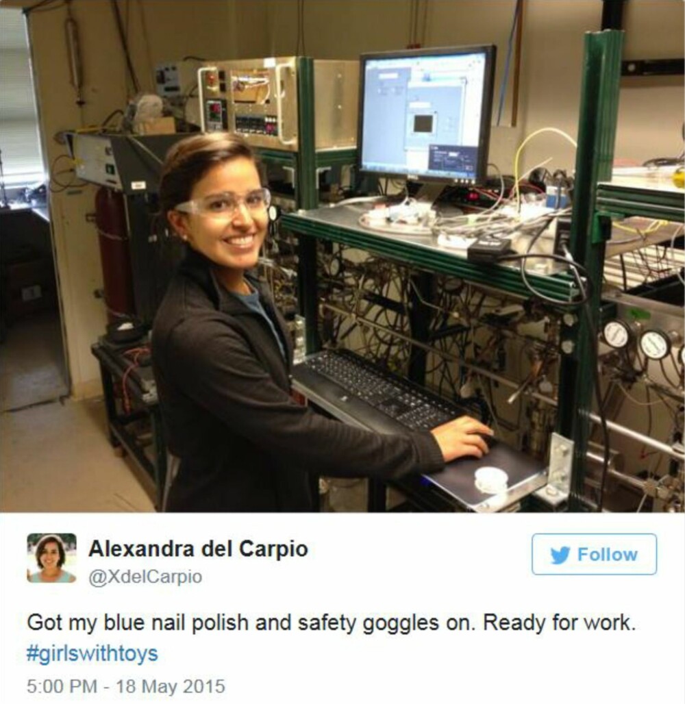 PÅ JOBB: Alexandra del Carpio er klar til å starte dagen. PÅ JOBB: Alexandra del Carpio er klar til å starte dagen.