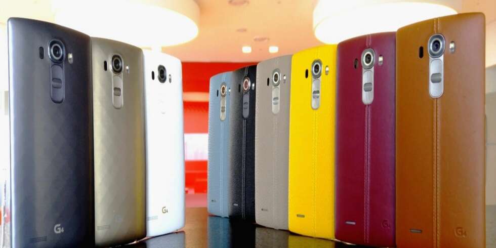 FARGERIKT: LG G4 kommer i en rekke ulike farger og utførelser så du kan velge etter din egen personlige smak. FARGERIKT: LG G4 kommer i en rekke ulike farger og utførelser så du kan velge etter din egen personlige smak.
