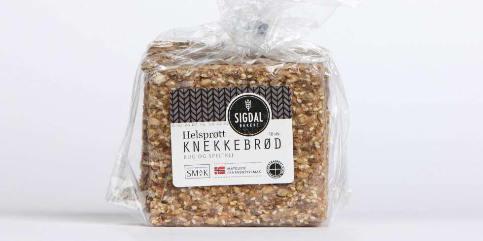 TEST AV HJEMMELAGDE KNEKKEBRØD: Helsprøtt Knekkebrød rug og speltkli. FOTO: Bjørn Inge Karlsen TEST AV HJEMMELAGDE KNEKKEBRØD: Helsprøtt Knekkebrød rug og speltkli. FOTO: Bjørn Inge Karlsen