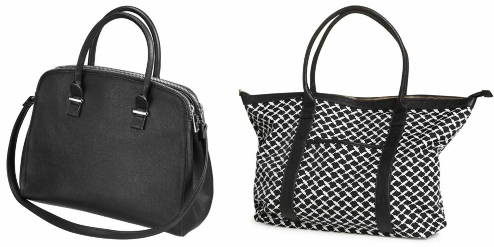 DISSE VESKENE BLE VIST PÅ TV 2: Sort veske fra Gina Tricot, 399 kroner. Mønstrete veske fra Lindex, 299 kroner. DISSE VESKENE BLE VIST PÅ TV 2: Sort veske fra Gina Tricot, 399 kroner. Mønstrete veske fra Lindex, 299 kroner.