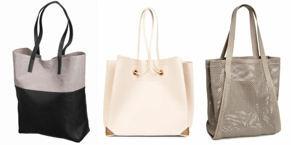 DISSE VESKENE BLE VIST PÅ TV 2: Veske i grått og sort fra Gina Tricot, 199 kroner. Rosa veske fra Bik Bok, 399 kroner. Beige veske fra H&M, 999 kroner. DISSE VESKENE BLE VIST PÅ TV 2: Veske i grått og sort fra Gina Tricot, 199 kroner. Rosa veske fra Bik Bok, 399 kroner. Beige veske fra H&M, 999 kroner.