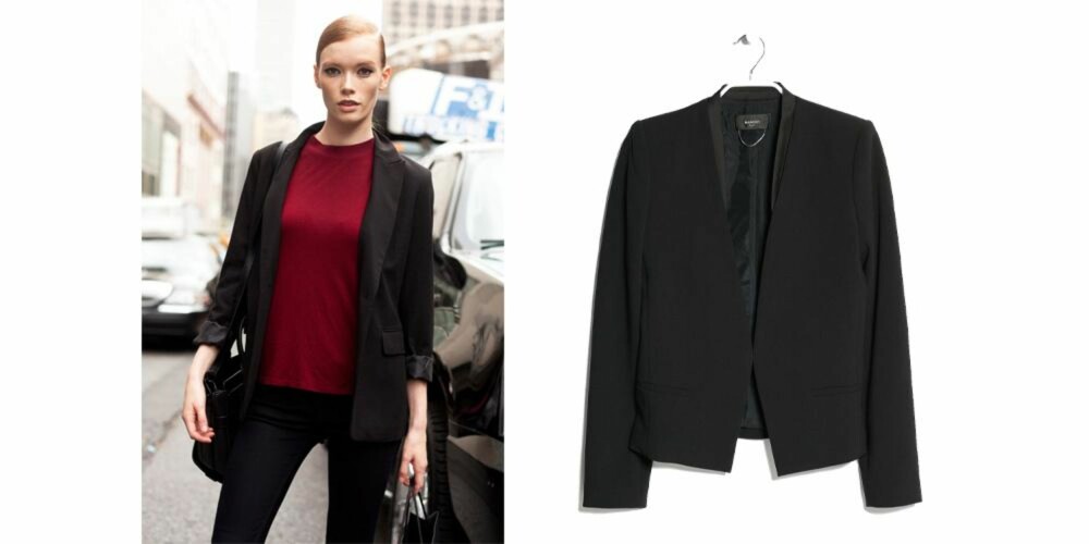 KLASSISK OG TRENDY: En sort blazer kan brukes til både jeans og kjole. Blazer fra Mango, kr 399. KLASSISK OG TRENDY: En sort blazer kan brukes til både jeans og kjole. Blazer fra Mango, kr 399.
