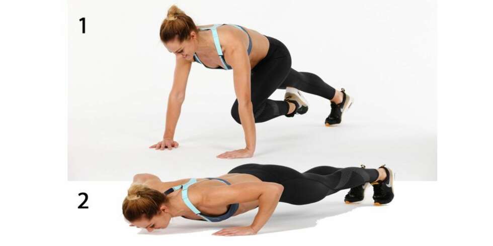 TRICEPS PUSHUPS: Tren triceps og kjernemuskulatur. TRICEPS PUSHUPS: Tren triceps og kjernemuskulatur.