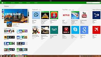 Windows Store består. Her vil det fortsatt være touch-vennlige apper som gjelder. Windows Store består. Her vil det fortsatt være touch-vennlige apper som gjelder.
