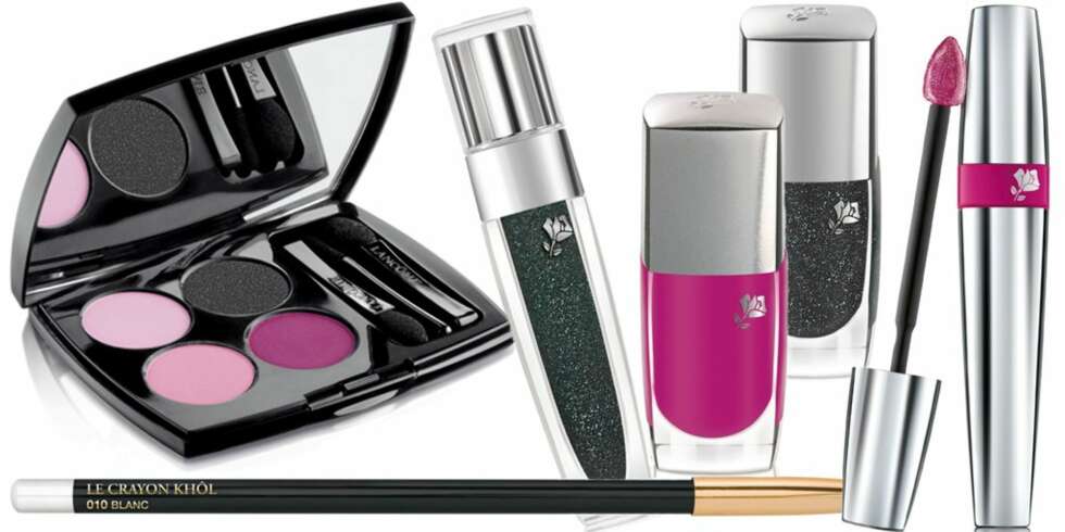 ROSA OG SVART: Lancôme sin fargepalett går i ulike rosa toner og svart. ROSA OG SVART: Lancôme sin fargepalett går i ulike rosa toner og svart.