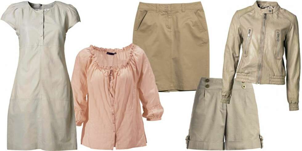 FRA VENSTRE: Skinnkjole fra Part Two (kr 2999), topp fra JSFN by Ellos (kr 199), skjørt fra Ellos (kr 199), shorts fra KappAhl (kr 249), skinnjakke fra Part Two (kr 1999). FRA VENSTRE: Skinnkjole fra Part Two (kr 2999), topp fra JSFN by Ellos (kr 199), skjørt fra Ellos (kr 199), shorts fra KappAhl (kr 249), skinnjakke fra Part Two (kr 1999).