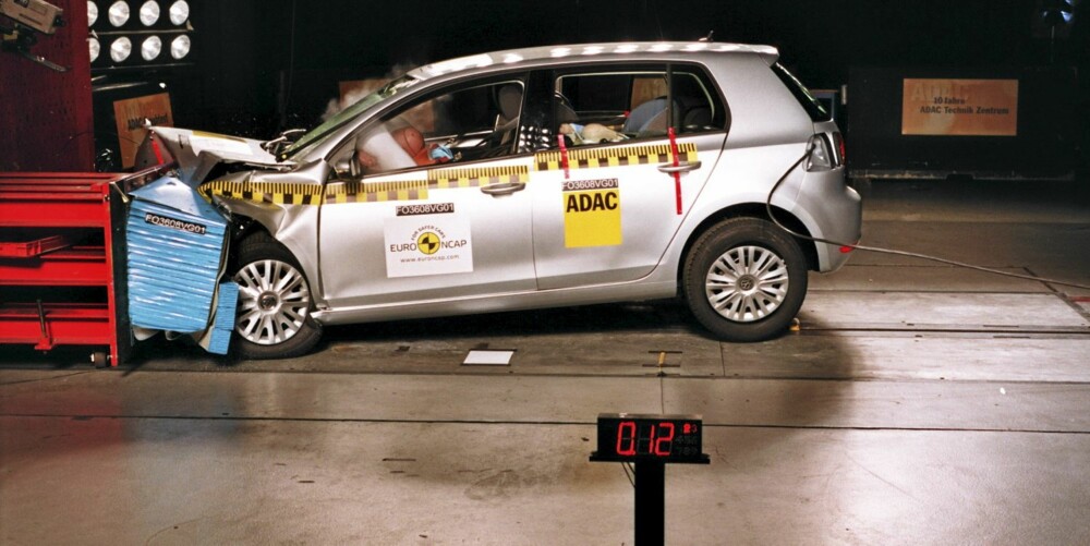 SIKKER BIL: I følge EuroNCAP-testen VW Golf den sikreste de har testet i 2009. SIKKER BIL: I følge EuroNCAP-testen VW Golf den sikreste de har testet i 2009.