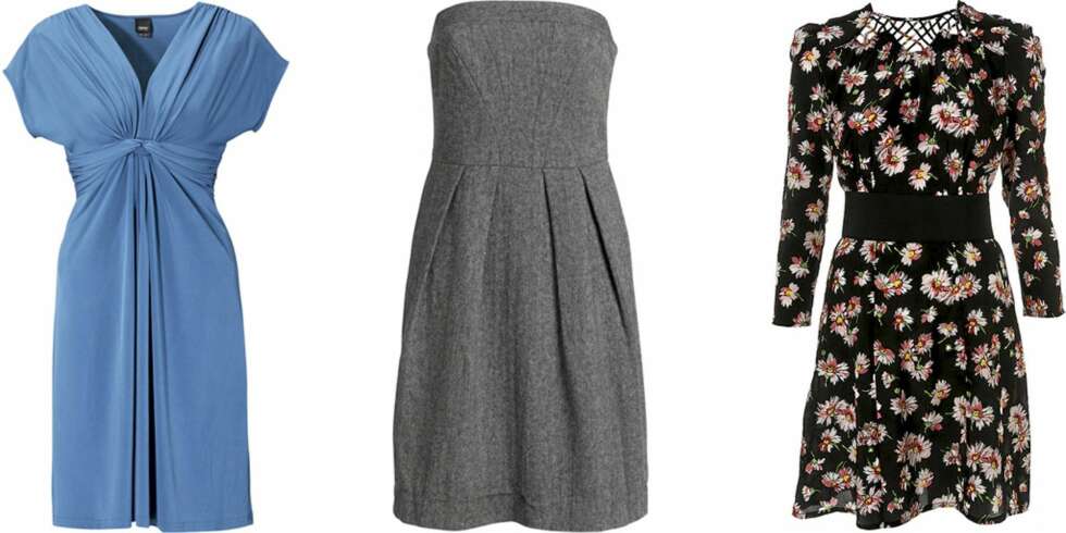 FRA VENSTRE: Esprit Collection (kr 699), Ellos (kr 399), Topshop (kr 714). FRA VENSTRE: Esprit Collection (kr 699), Ellos (kr 399), Topshop (kr 714).