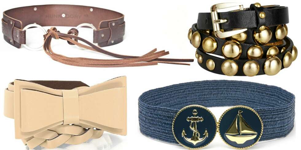 FRA VENSTRE: Beige med sløyfe fra Rules by Mary (kr 199), brunt fra Hunky Dory (kr xxx), blått med maritime detaljer fra Mango (kr 179), svart med nagler fra Cubus (kr 99). FRA VENSTRE: Beige med sløyfe fra Rules by Mary (kr 199), brunt fra Hunky Dory (kr xxx), blått med maritime detaljer fra Mango (kr 179), svart med nagler fra Cubus (kr 99).