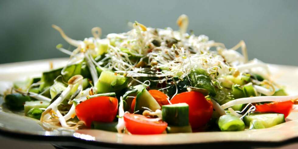 OPPSKRIFT PÅ SALAT MED SPIRER: Jeg har fått en ny favorittsalat. OPPSKRIFT PÅ SALAT MED SPIRER: Jeg har fått en ny favorittsalat.
