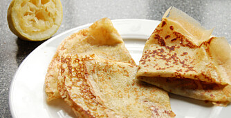 CREPES: Med sukker og sitron. CREPES: Med sukker og sitron.