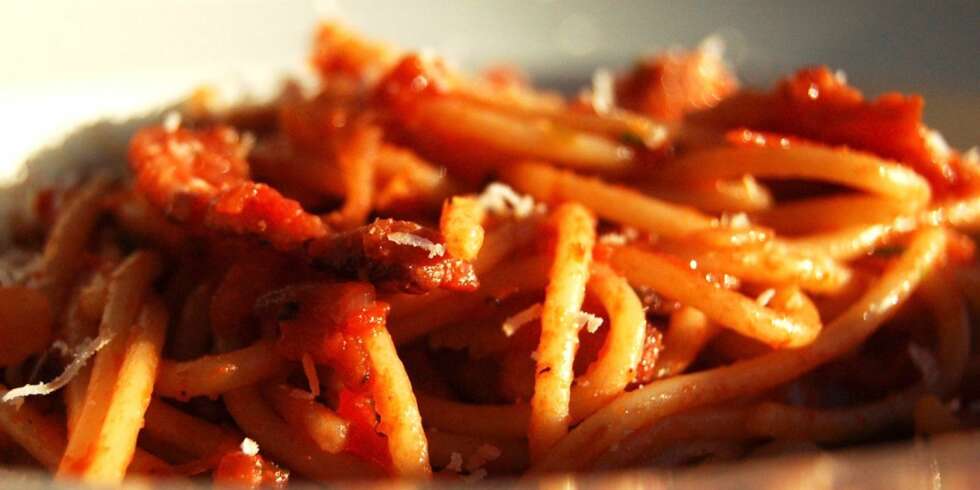 ENKELT OG GODT: Pasta Amatriciana. ENKELT OG GODT: Pasta Amatriciana.