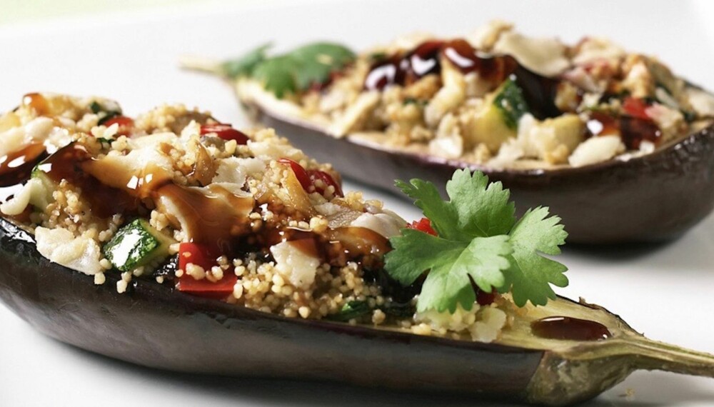 GRATINERT: Her er det aubergine som har fått seg en omgang. GRATINERT: Her er det aubergine som har fått seg en omgang.