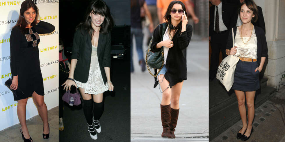 FRA VENSTRE: Julia Restoin-Roitfeld, Daisy Lowe, Zoë Kravitz og Alexa Chung. FRA VENSTRE: Julia Restoin-Roitfeld, Daisy Lowe, Zoë Kravitz og Alexa Chung.